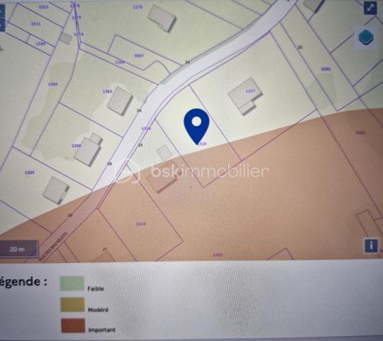 Terrain de 1 000 m²