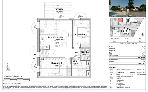 Appartement T3 à Tosse