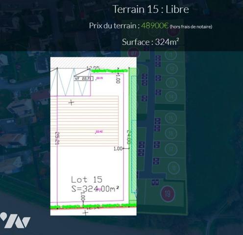 Terrain constructible viabilisé