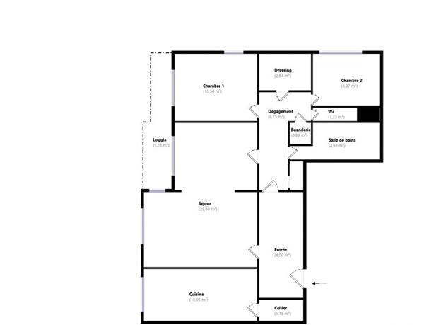 Appartement à vendre 3 pièces 88 m² Plaisir