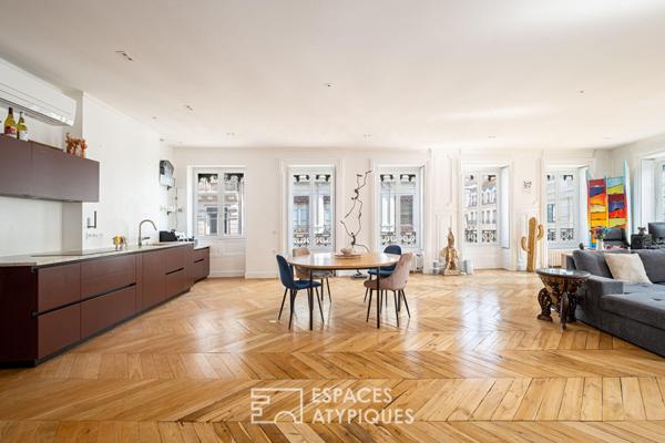 Duplex d’exception en dernier étage Rue du Président Edouard Herriot