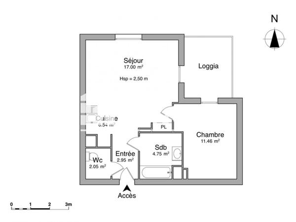 Location Appartement 2 pièces 44.75 m² - RES. LES HAUTS DE DREUIL Dreuil Les Amiens 80470