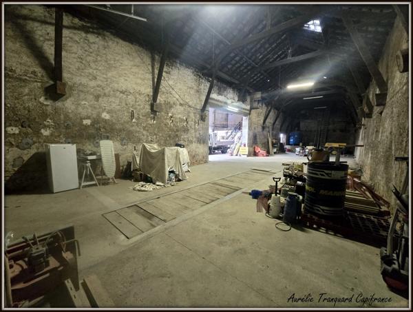 Local/ Atelier + bureau À VENDRE – de 508 m² avec grand terrain clos de 3 737 m² – Emplacement stratégique SAINT JEAN D'ANGELY (17)
