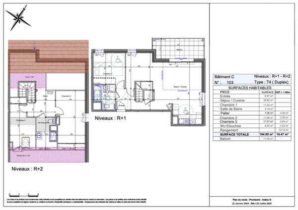 Appartement à vendre 4 pièces (74)