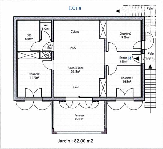 À Vendre en VEFA à SISCO : Appartement T4 de 74m2 avec Terrasse et Jardin - Vue Mer