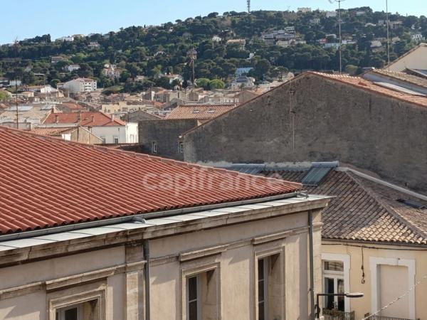 Charmant 2 pièces 37,41 m² — 4ᵉ étage avec terrasse et vue dégagée — Rue Jules Vallès, Sète