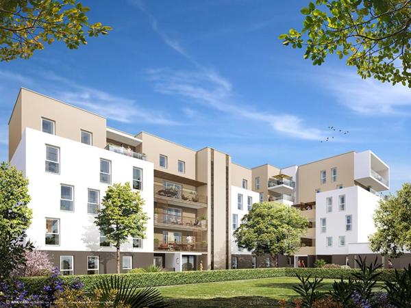 Dpt Hérault (34), à louer MONTPELLIER appartement T3 d'envieon 58 m² avec terrase de 12 m²