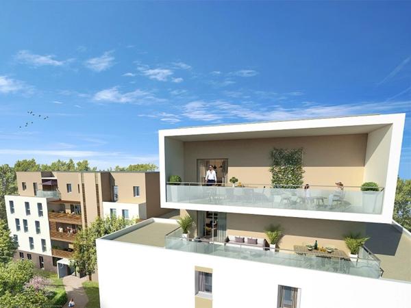 Dpt Hérault (34), à louer MONTPELLIER appartement T3 d'envieon 58 m² avec terrase de 12 m²