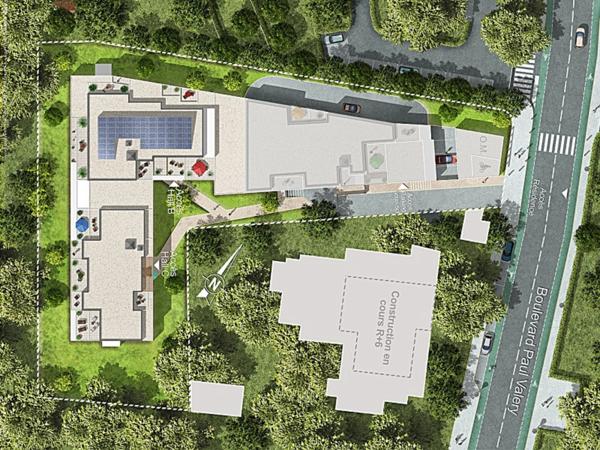 Dpt Hérault (34), à louer MONTPELLIER appartement T3 d'envieon 58 m² avec terrase de 12 m²