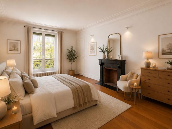 Paris 18e : 3P, 65 m² , Charme ancien, Lumineux