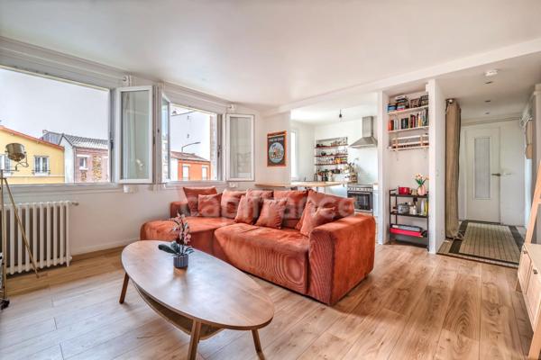 Dpt Seine Saint Denis (93), à vendre BAS-MONTREUIL limite VINCENNES, appartement T2 de 45 m² Sud-Ouest