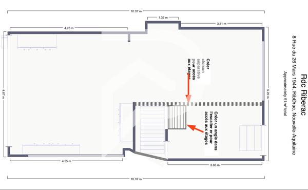 Immeuble 7 pièces 180 m2