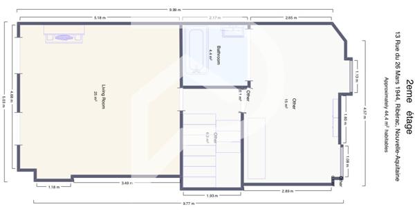 Immeuble 7 pièces 180 m2