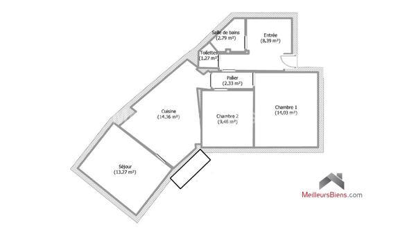 Appartement T3 centre ville