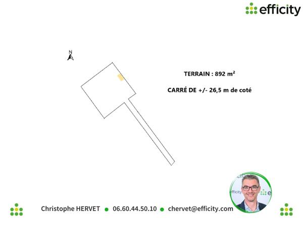 Terrain - 892 m² Exclusivité
