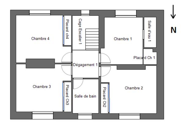 29520 Châteauneuf du Faou maison rénovée 5 chambres sous sol complet