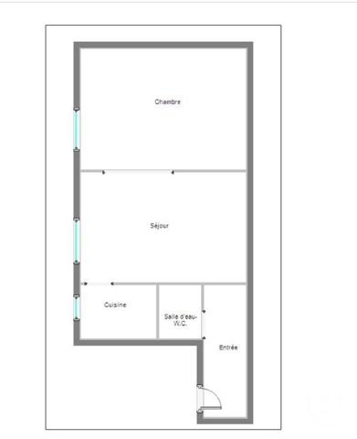 Appartement F2 à vendre  2 pièces - 26,73 m2 BOULOGNE BILLANCOURT - 92