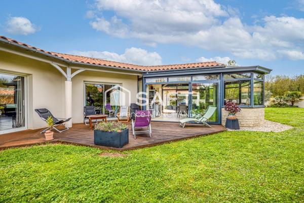 SUPERBE PLAIN-PIED AVEC VÉRANDA- 4 CH-1 BUREAU- GRAND GARAGE