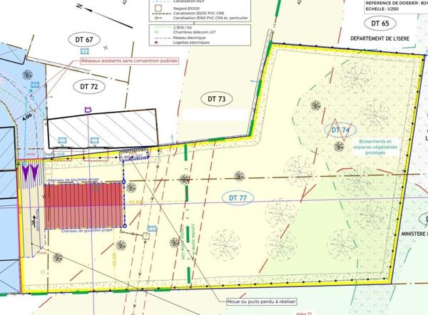 Terrain à batir de 1656m2 dont 560m2 constructible