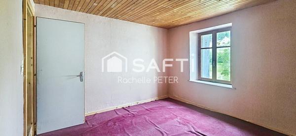 Gros potentiel pour cette grande maison de village à rénover, avec terrain plat, toiture neuve !