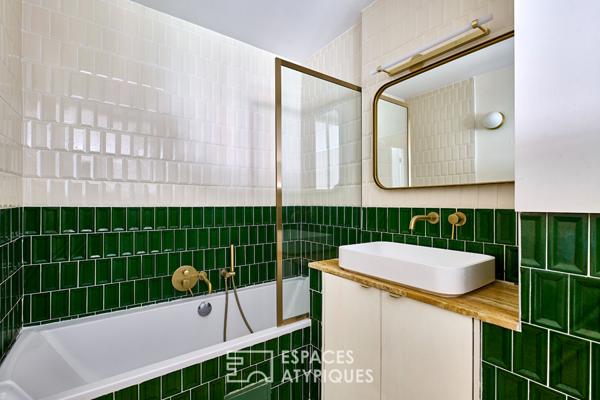 Duplex traversant avec balcon dans ancien hôtel particulier – Place du Maréchal Juin