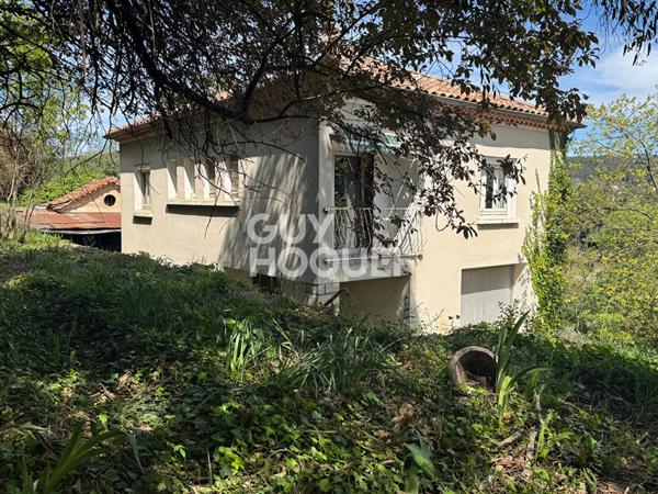 AUBENAS - Vue Dégagée avec Terrain constructible.