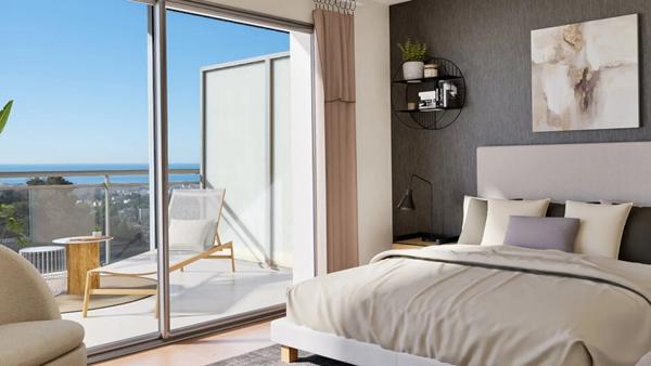 Le Cannet, Penthouse 4 pièces Grand Standing avec Vue Baie de Cannes