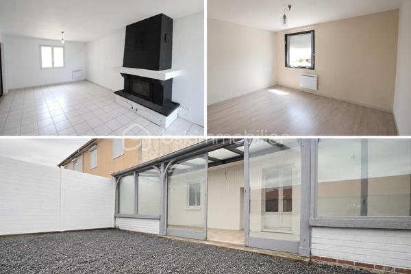 Maison mitoyenne de 102m² située sur Longueau composée au RDC d'un hall d’entrée, une chambre de plain pied avec douche. WC, grand séjour avec cheminée, cuisine ouverte entièrement équipée, véranda, terrasse, jardin, et une place de parking privative. 

À l’étage, trois chambres, une douche, WC, une pièce pouvant servir dressing ou de bureau ainsi qu'une cave.

Dalle béton à l'étage, tout à l'égout, commerces de proximité (boulangerie, magasins, écoles, pharmacie...) 
Transport en commun accessible à 2 minutes, proche de la gare de Longueau permettant de relier Paris en 1h00. 

Secteur très calme. 

Taxe foncière : 1802€