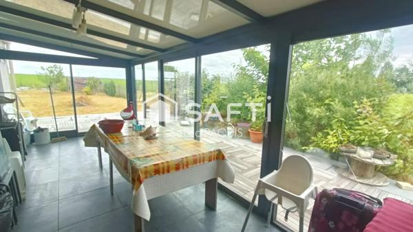 Maison de plein-pied et sous-sol total !