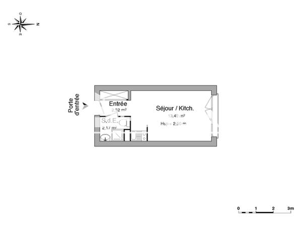 Location Studio 18.11 m² - 7 RUE ADRIEN RICARD Grenoble 38000