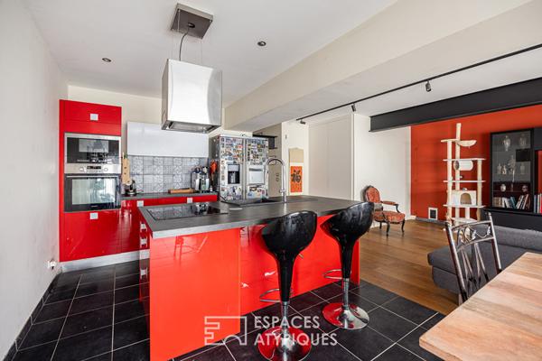 Loft dans une ancienne fabrique de poupées avec terrasse