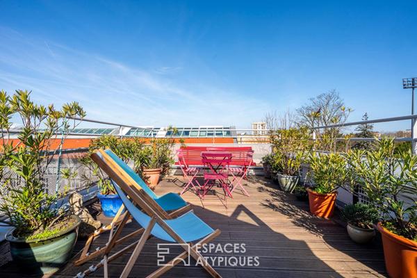 Loft en duplex avec terrasse