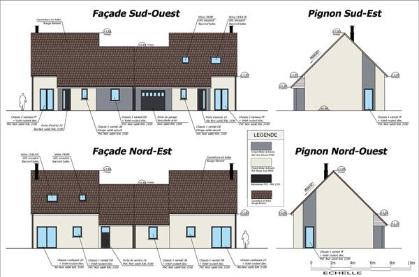 A vendre - Lot de 2 maisons à terminer - Quettetot