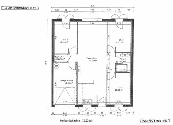 Terrain à vendre    396 m2 Le Château-d'Oléron