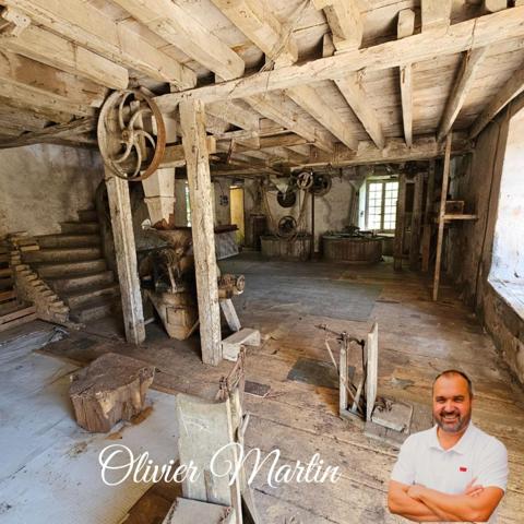 MOULIN XVIII° siècle  AVEC MAISON ET DÉPENDANCES SUR 5 HECTARES – À 25 MIN DU MANS