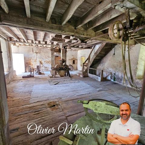 MOULIN XVIII° siècle  AVEC MAISON ET DÉPENDANCES SUR 5 HECTARES – À 25 MIN DU MANS