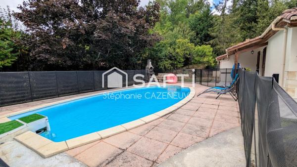 Confort, terrain, piscine et studio à 5 min d’Auch