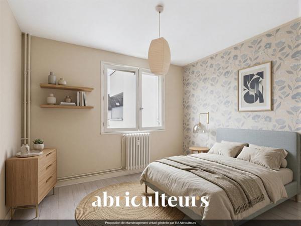 Appartement T2 lumineux avec terrasse et balcon Au cœur de Tours, quartier Salengro