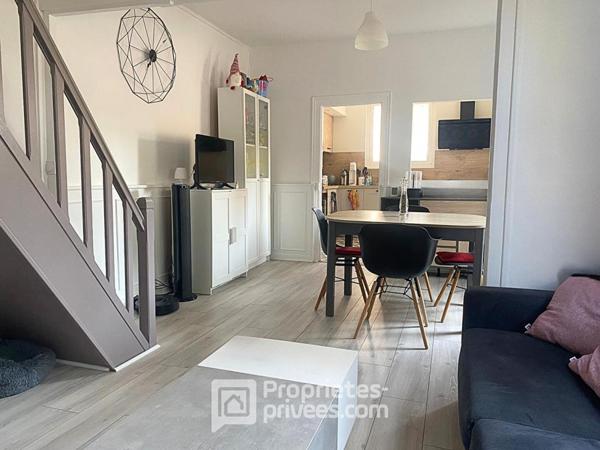 EXCLUSIVITÉ À VENDRE TOURS 37000 QUARTIER RABELAIS TONNELÉ MAISON DE VILLE 4 PIÈCES COUR / JARDIN