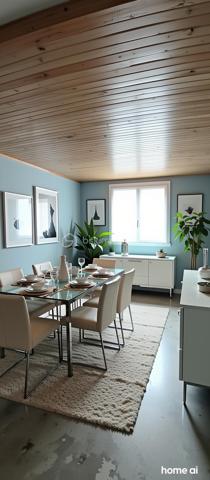 Vous recherchez votre nouveau foyer familial dans un cadre de vie idéal au calme au sein d'une ville verte, dynamique et conviviale?

Je vous propose cette belle et spacieuse maison parfaitement entretenue.
Une entrée avec rangement donne accés au garage complété par une cave. Vous y trouverez également des WC.
Quelques marches vous méneront d'un côté à un charmant salon doté d'une trés belle hauteur sous plafond et de l'autre à une salle à manger et sa cuisine indépendante et équipée. Une belle terrasse et un jardin vous permettront de passer de bons moments en famille ou entre amis.

A l'étage supérieur, l'espace nuit se compose d'une suite parentale avec sa salle de douche et de deux autres chambres. Chaque chambre possède son propre dressing. Une salle de bain, des WC indépendants et des rangements complètent ce niveau.

Les plus:
- aucun travaux à prévoir, DPE C.
- maison mitoyenne des deux côtés avec des murs en béton assurant une isolation optimale.
- environnement calme dans une impasse
- groupe scolaire de la Fosse Cornue à 2mn à pieds, collège des Maillettes à 5mn, lycée de la marre carrée à 15mn.
- à proximité des terrains de sports, du conservatoire, du centre ville et des transports en bus
- gare de Lieusaint-Moissy à 5mn en voiture ou 14mn en bus; un direct pour Paris le matin et le soir.

Cette belle maison n'attend plus que vous.
Appelez-moi vite pour organiser une visite!

Proposition d'aménagement intérieur suggéré par l'IA