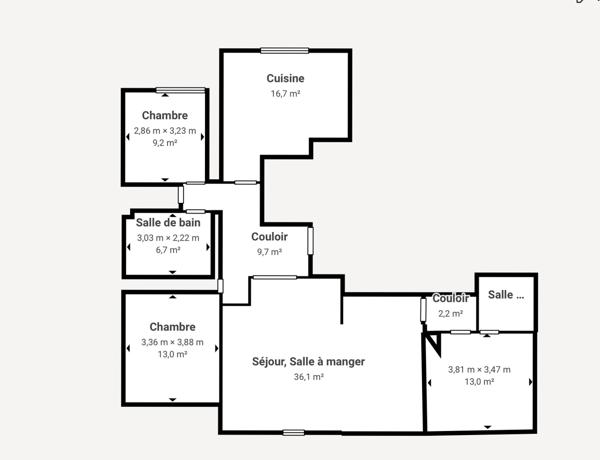 Appartement 5 pièces - 130 m² Exclusivité efficity