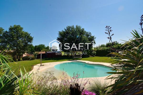 Maison T4 de plain pied avec piscine et garage