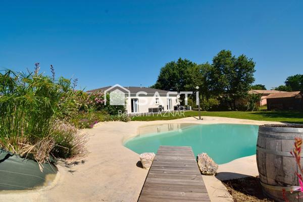 Maison T4 de plain pied avec piscine et garage