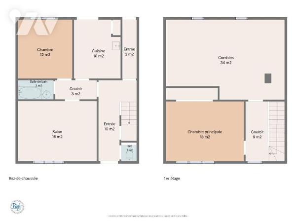 Cette maison située à Lorient dispose d'une surface habitable de 80 m² environ et se trouve sur...