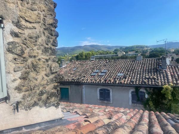 Maison à vendre sud Luberon village de Lauris 2 corps de bâtiments, 3 chambres, 120 m2 environ  terrasse caves atelier