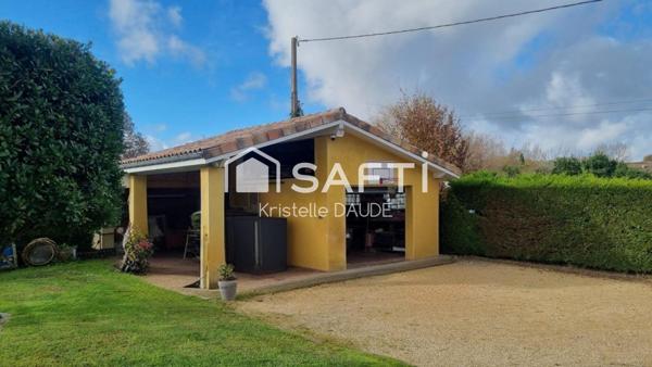 Maison T5 avec garage en sous sol, piscine et dépendance