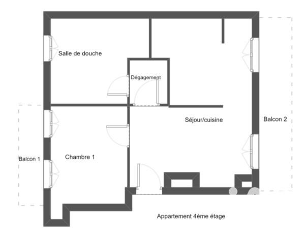 Appartement à vendre 2 pièces 38 m² Le Havre