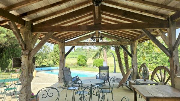 Condom (32100) PROPRIETE AVEC GITE ET CAMPING - TERRAIN D'ENVIRON 1HA ET PISCINE / PROCHE CONDOM