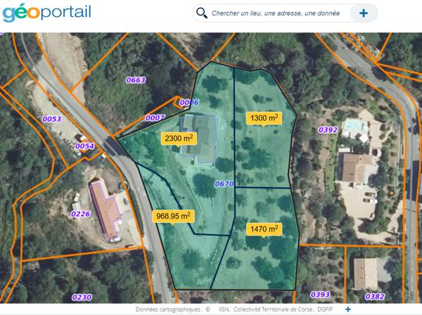 Cervione (20221) Terrain constructible de 1300m2 en planche sur Cervione - Magnifique vue mer