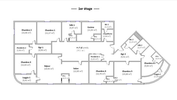 Appartement 8 pièces - 169 m² Exclusivité efficity